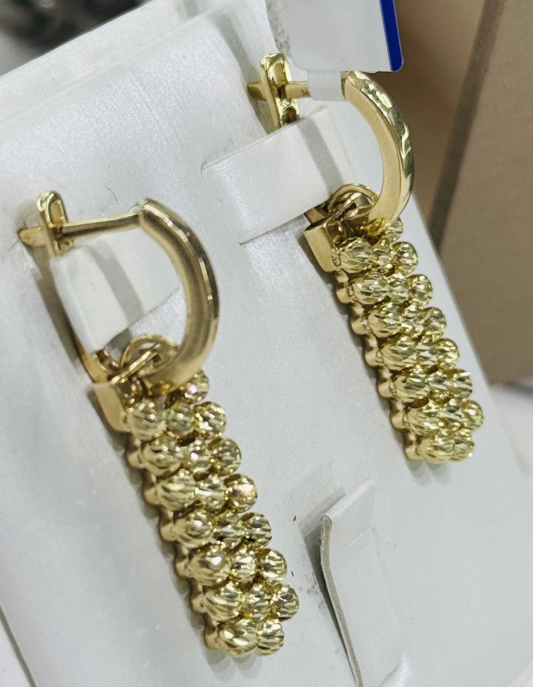 Серьги Exclusive Gold Aij354 вес 6.71 г золото, без вставок