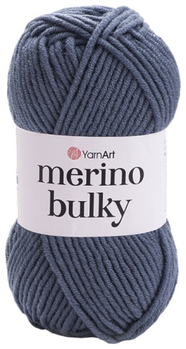 Моток YarnArt Merino Bulky 3088 - Серо-синий 100 м 100 г