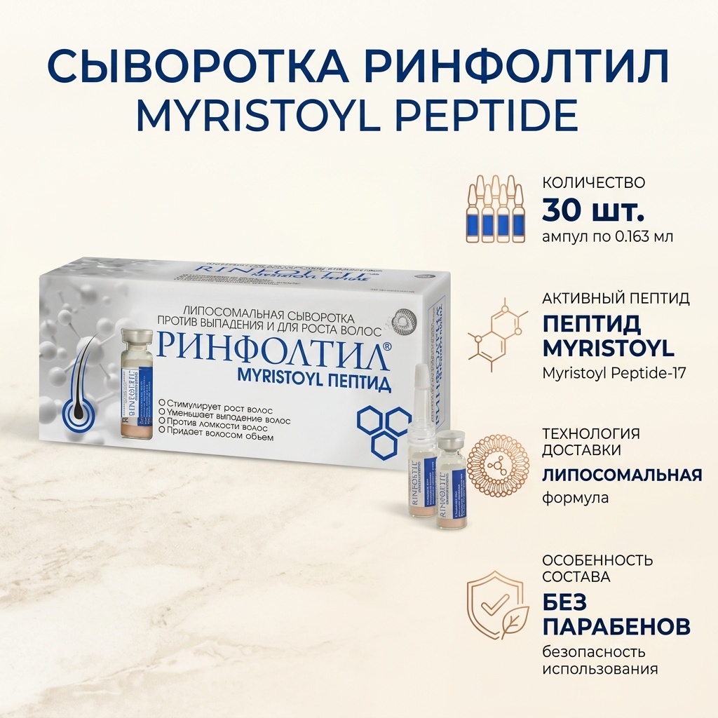 RINFOLTIL Myristoyl Peptide сыворотка в ампулах 30 шт по 0.163 мл