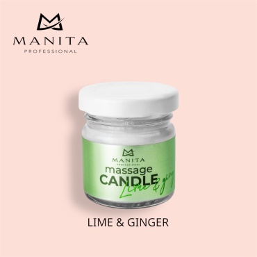 MANITA PROFESSIONAL Lime Ginger массажная свеча для тела 30 мл