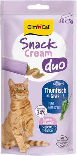 GimCat паштет тунец, трава 15 г 6 шт
