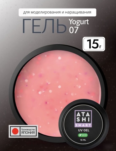 Atashi гель Yogurt 07 Персиковый 15 мл