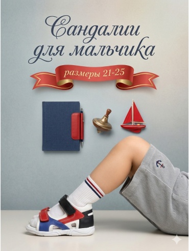 Сандалии Panda Kids мультиколор