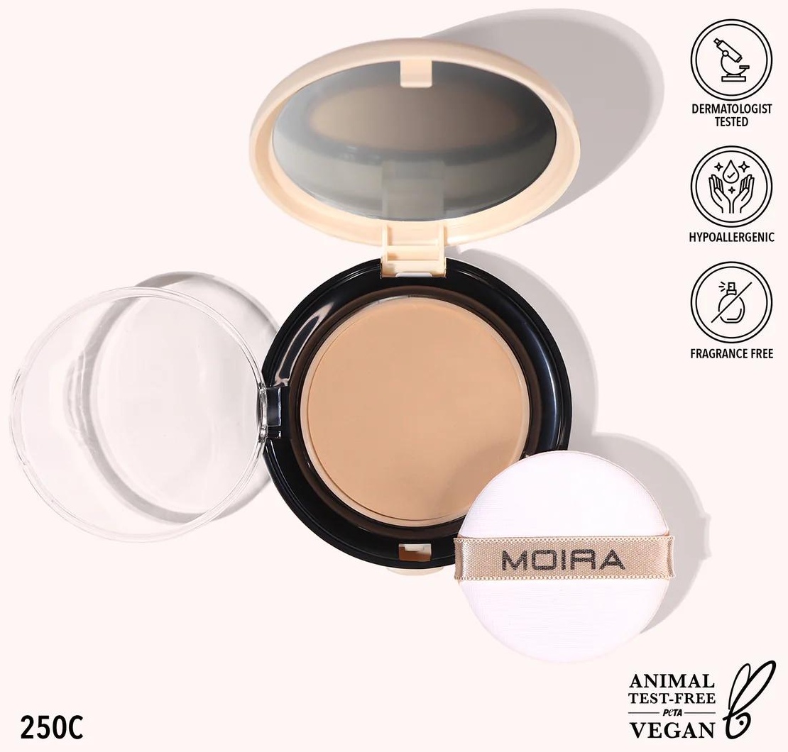 Пудра MOIRA Complete Wear Powder Foundation сухая 250C бежевый
