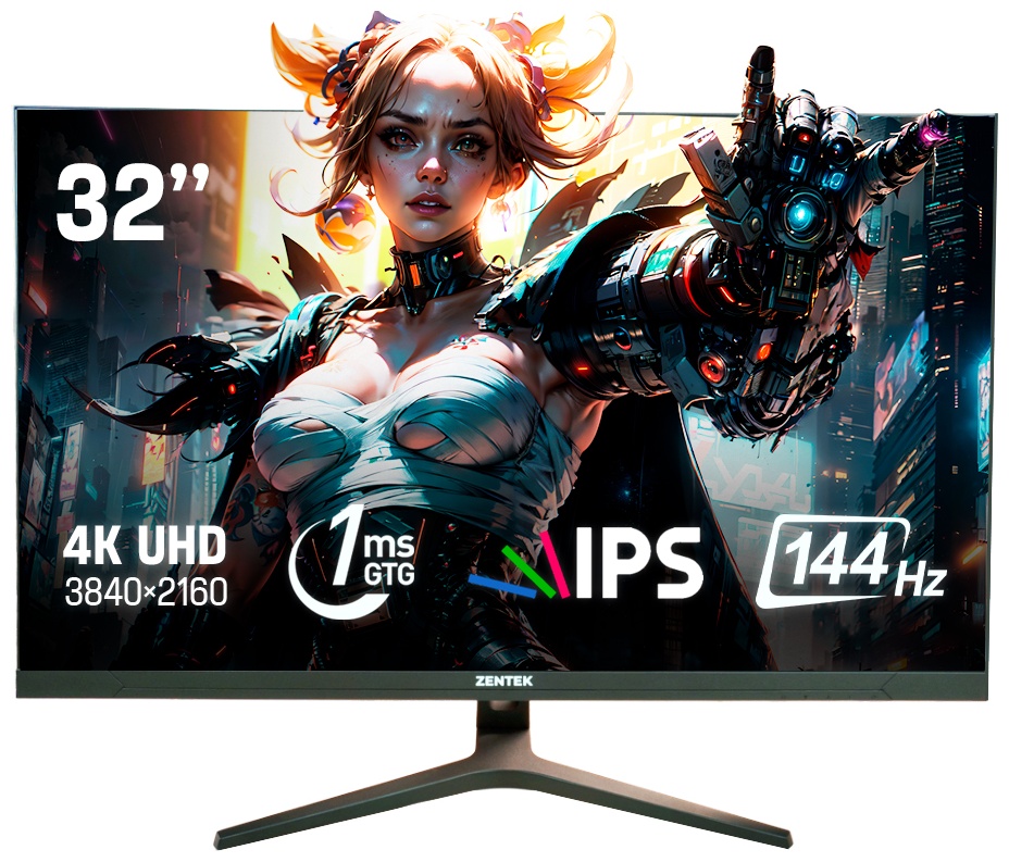 Монитор 32" Zentek WCH3201 черный