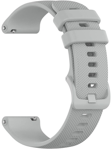 Ремешок BOGEMA для Garmin Vivoactive 3, Vivomove HR Sport, Forerunner 165, Forerunner 55, Venu 2 Plus, Vivoactive 5, Vivoactive 6, Forerunner 570, Vivomove Trend серый
