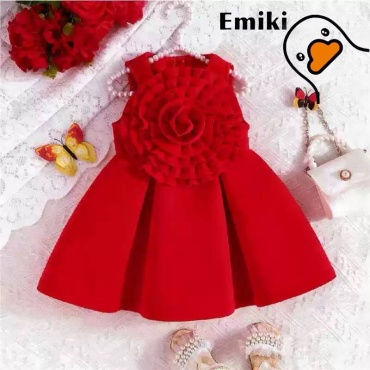 Повседневное платье Emiki красный, бордовый