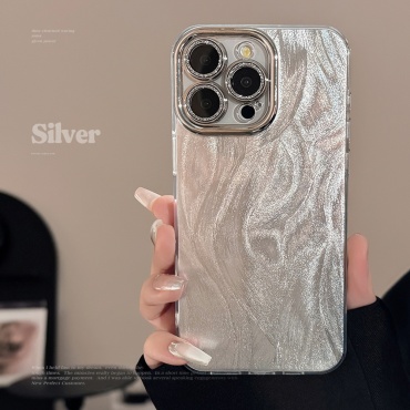 Чехол для Apple iPhone 13 серебристый