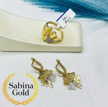 Sabina Gold KMP-SBN-930 вес 7.97 г золото, фианит