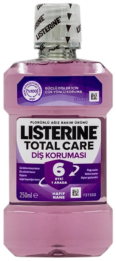 Listerine Total Care Dis Korumasi ополаскиватель мятный 250 мл