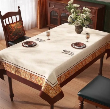 Скатерть DANL 160x100 см, ПВХ, полиэстер, 1 шт