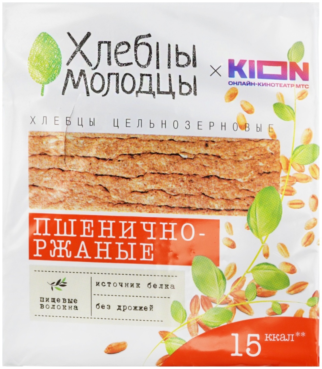 Хлебцы Молодцы хлебцы пшенично-ржаные 100 г