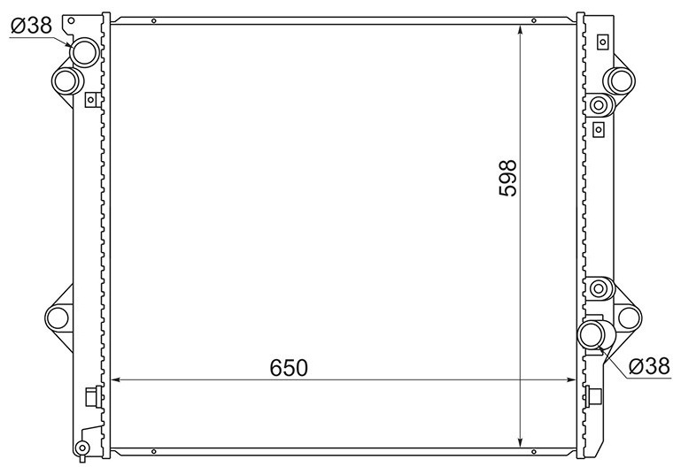 SAT радиатор основной TY000912030D