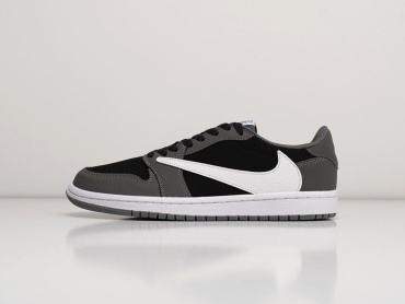 Кеды Nike AIR JORDAN 1 LOW OG SP Travis Scott "Olive" белый, черный