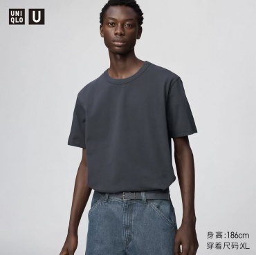 Футболка Uniqlo темно-серый