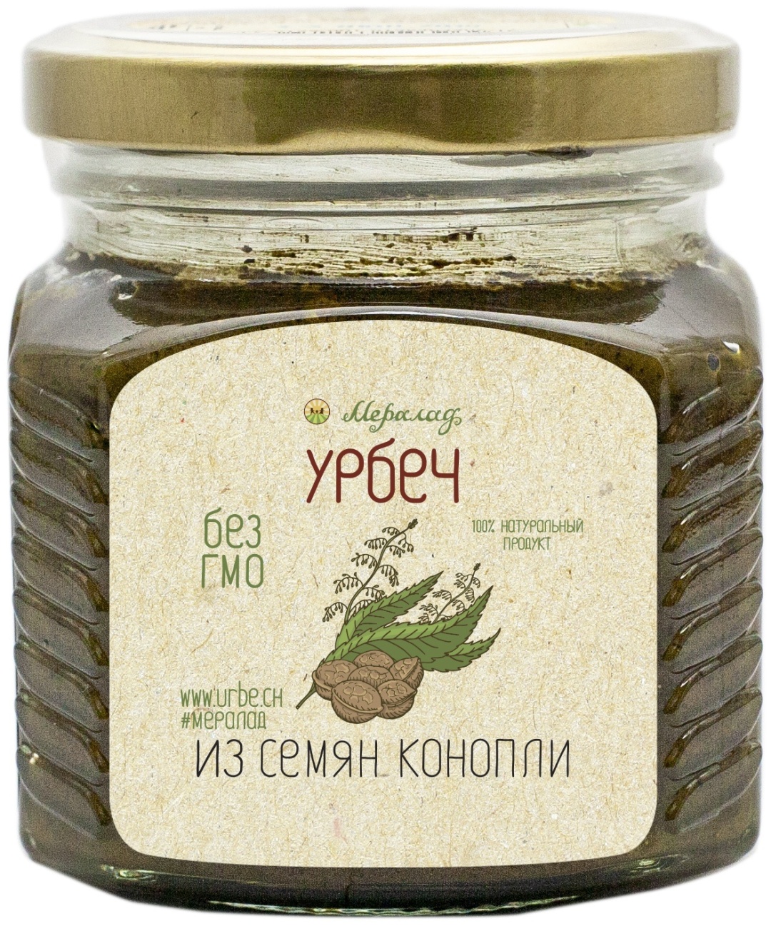 Мералад урбеч из семян конопли 230 г