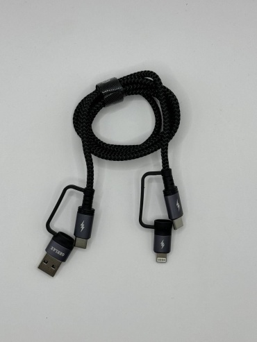 Кабель GERLAX USB TypeC (F), 1 м, черный