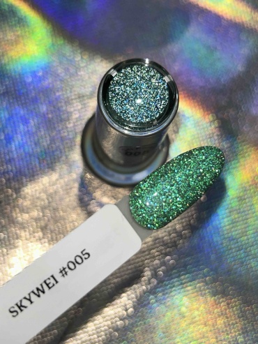 My Gel гель-лак Micro Diamond 005 Green глянцевое 15 мл