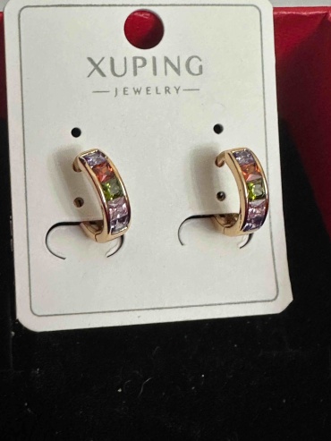 Серьги Xuping Jewelry медицинская сталь, фианит