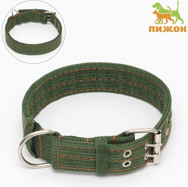 Пижон ошейник для постоянной носки XL зеленый