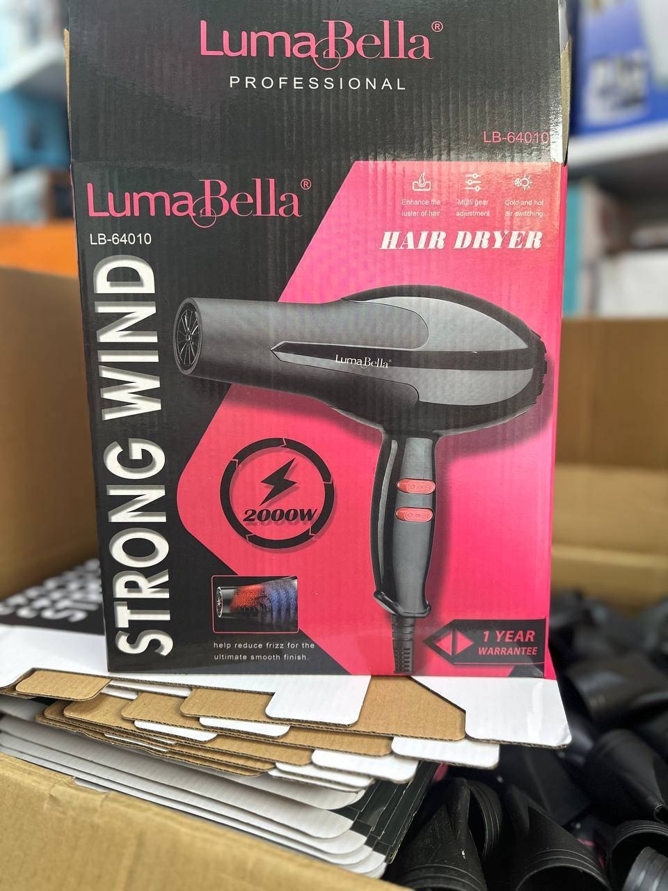 Luma Bella LB- 64010 компактный фен черный