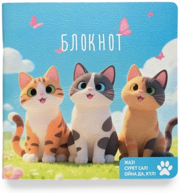 Блокнот COCOBOOK Мысықтар, A5, 20 л, мультиколор