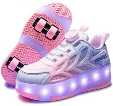 LED Roller Sneakers розовый 34