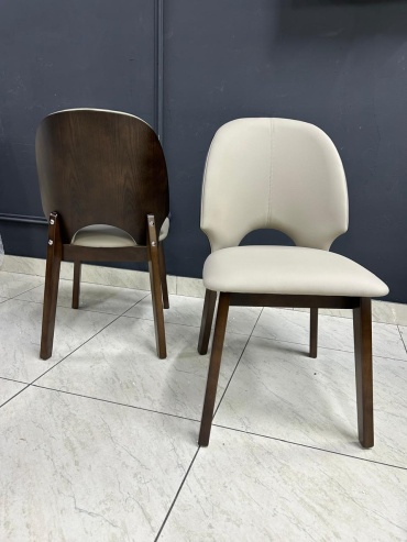 Стул HomeMebel Homemebel 2592 , 84.5x44x46 см, белый, коричневый 1 шт.