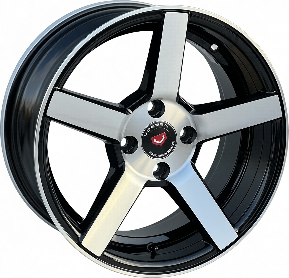 RNO Vossen 7x15/4x100 D67.1 ET30 4 диска черный, серебристый