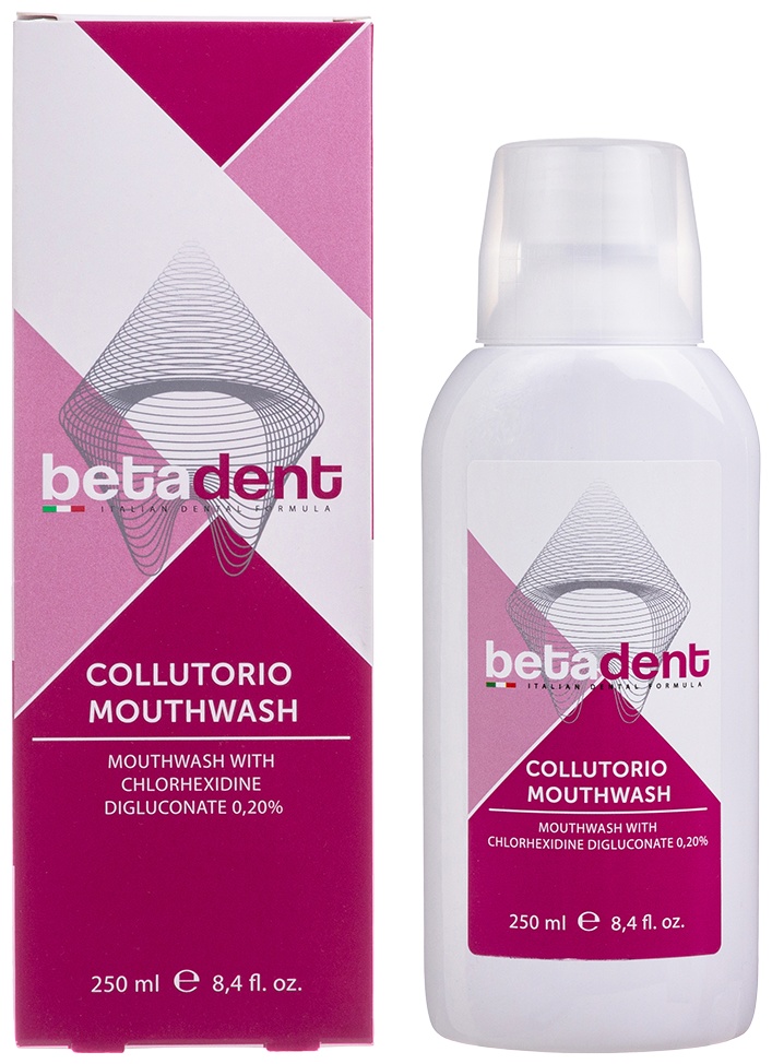 BETADENT Collutorio Mouthwash Clorexidine 0,20% ополаскиватель мятный 250 мл