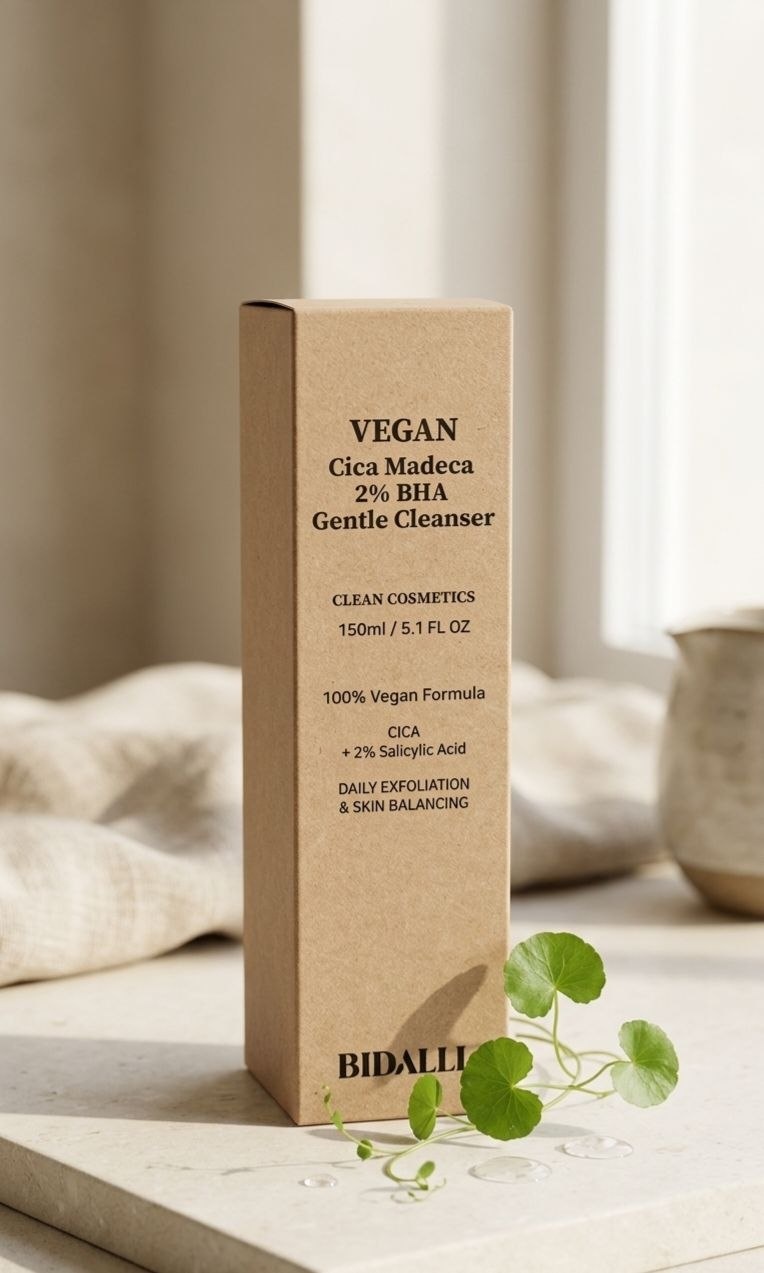 BIDALLI Vegan Cica Madeca 2% BHA Gentle Cleanser пенка 150 мл