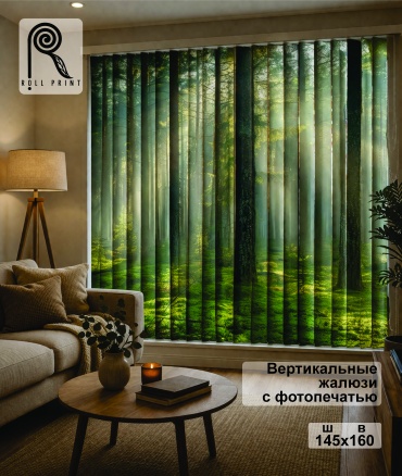 Жалюзи вертикальные Roll Print 160x145 см PHJAL, ткань