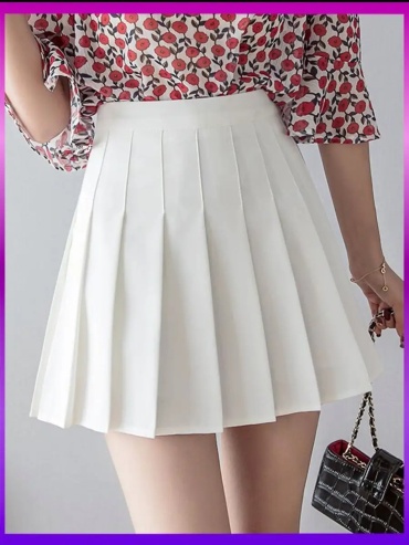 Плиссированная юбка LookStyle белый