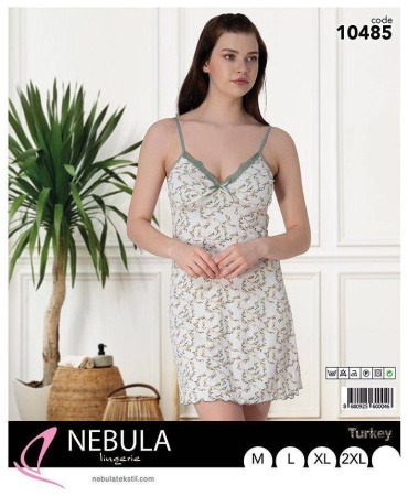 Ночная сорочка Nebula Lingerie белый, хаки