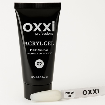 Oxxi акрил-гель Professional 02 Бело-молочный 60 мл