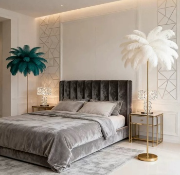 Напольная лампа Feather Floor Lamp Modern E27, 12 Вт, металл