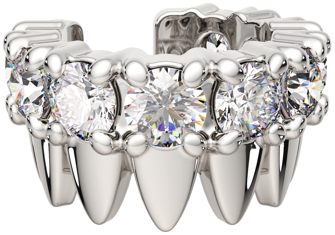 Кафф Lucente Silver ZO-03101078 вес 0.61 г серебро, фианит