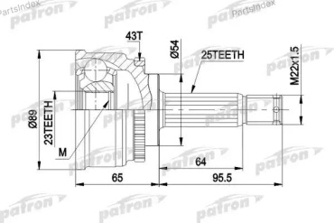 PATRON шрус наружный PCV1491