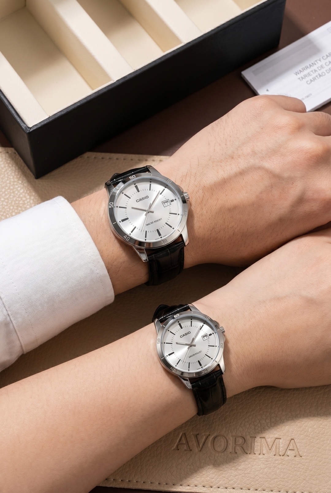 Кварцевые CASIO СASIO ORIGINAL COUPLE AVRM нержавеющая сталь