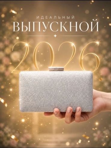 Клатч Неушанка полиэстер серый