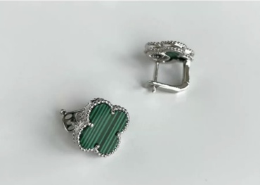 Серьги Argentum SymoSilver серьги вес 5.5 г серебро, малахит