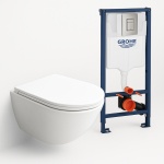 Crapper&amp;Co унитаз с инсталляцией Grohe Q-The Classic Satin 7001, санфарфор