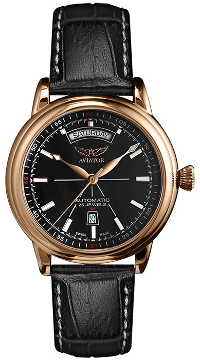 Кварцевые Aviator V.3.20.2.146.4 нержавеющая сталь