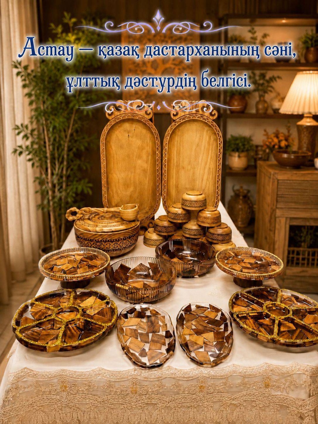 Астау 70х32 см, дерево, 14 шт