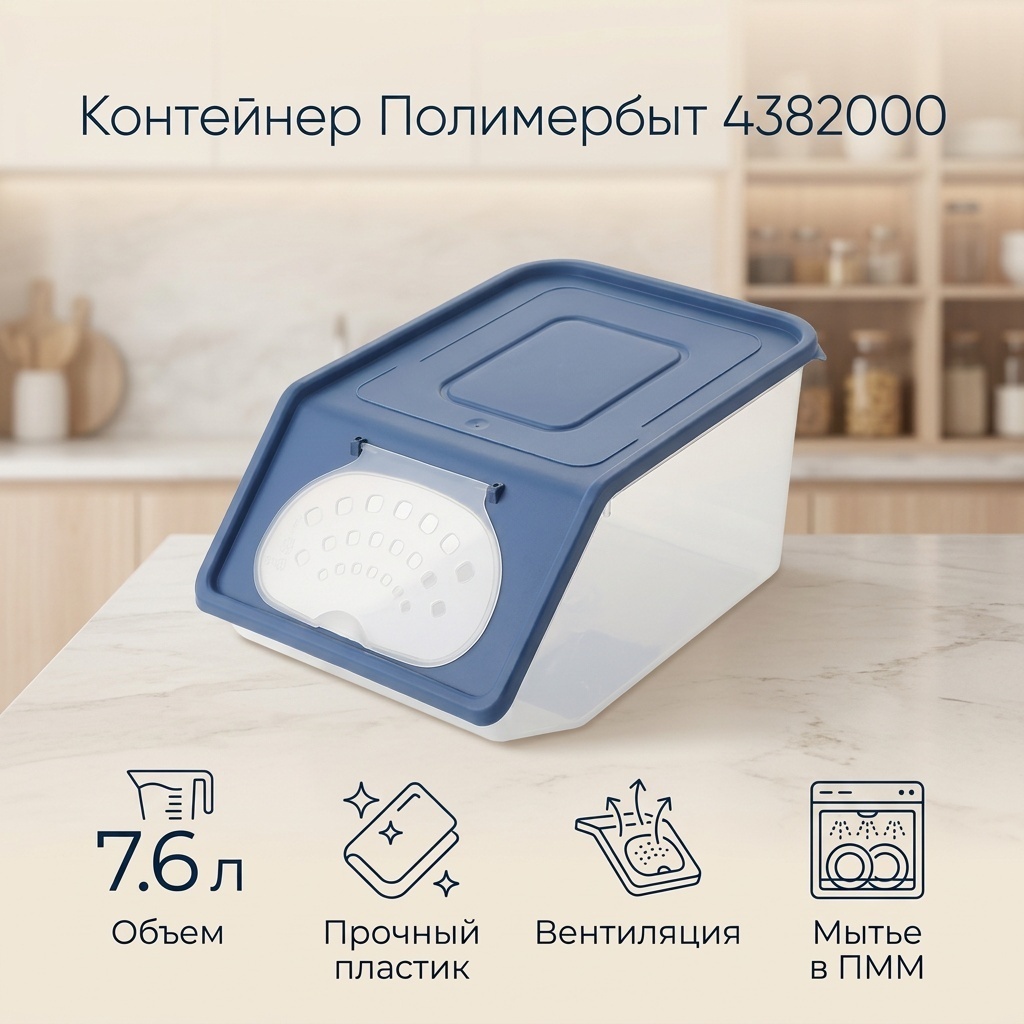 Полимербыт контейнер 4382000 1 шт, пластик