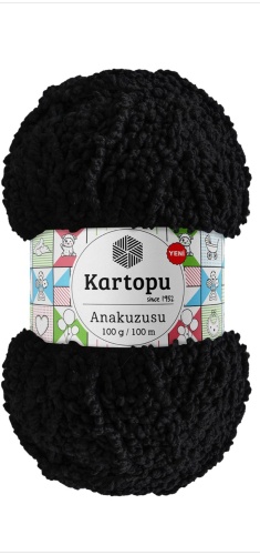 Моток Kartopu Anakuzusu 517 черный 110 м 100 г