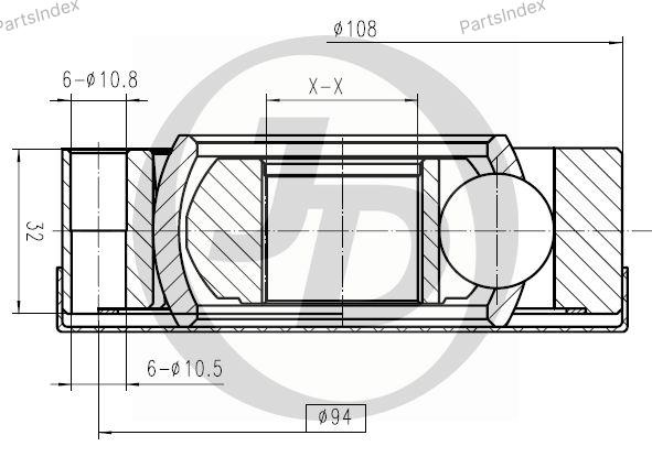 JD ШРУС JCN0110