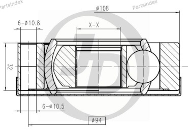 JD ШРУС JCN0110