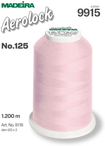 Нить оверлочная Aerolock №125 1200 м 9118-9915
