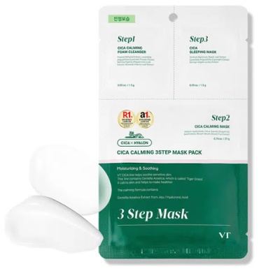 Маска для лица VT Cosmetics тканевая CICA CALMING 3 STEP MASK PACK 1 шт